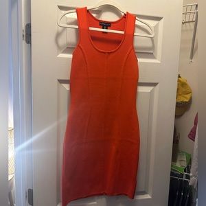Orange Bodycon Dress